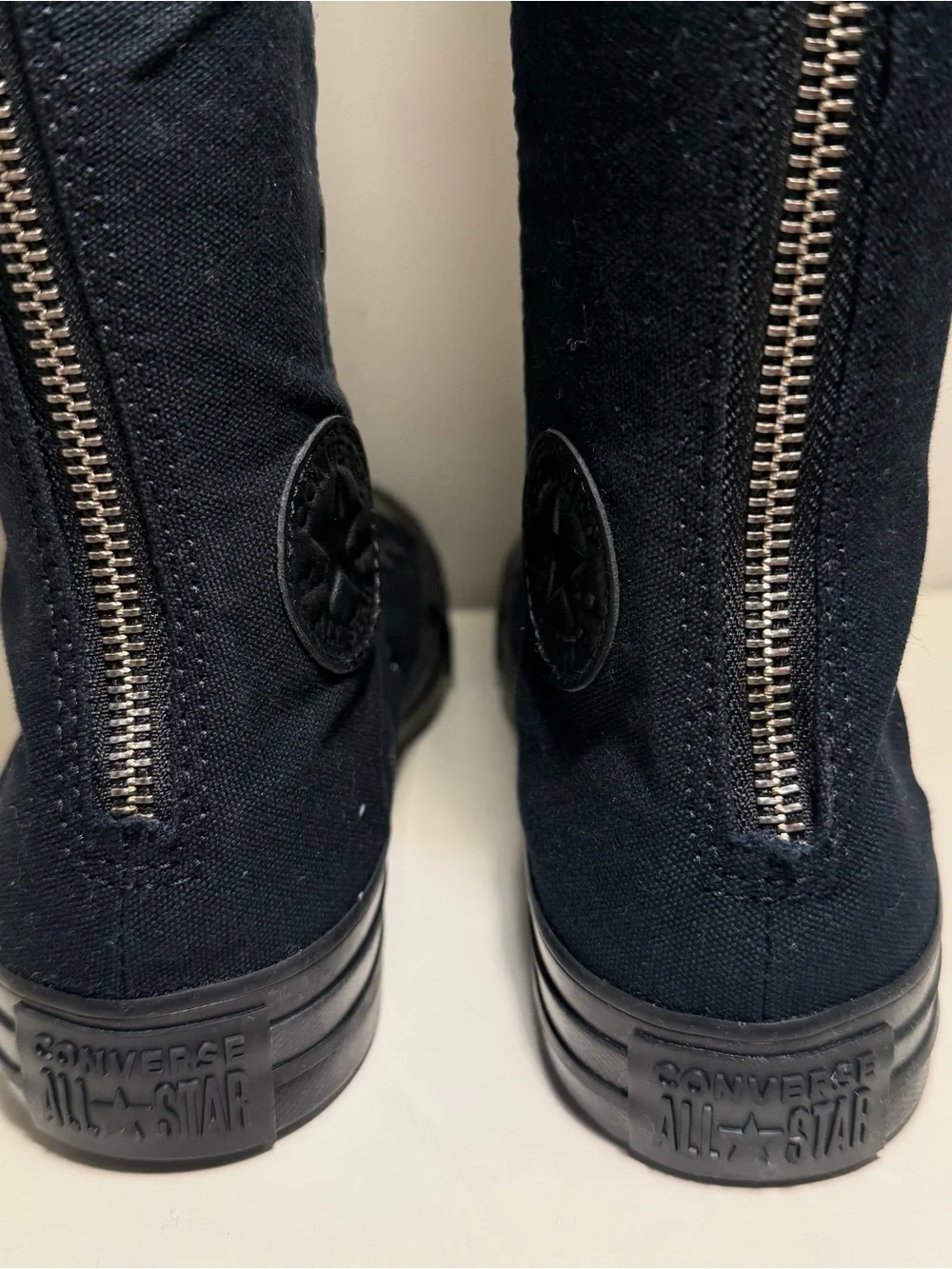 Converse Chuck Taylor Black Star Knee High Sneakers Womens Size 6 Grunge Y2K